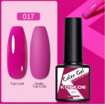 Oja semipermanenta KOSKOE color UV / LED Pure Color 8ml Cod 017 Hot Pink